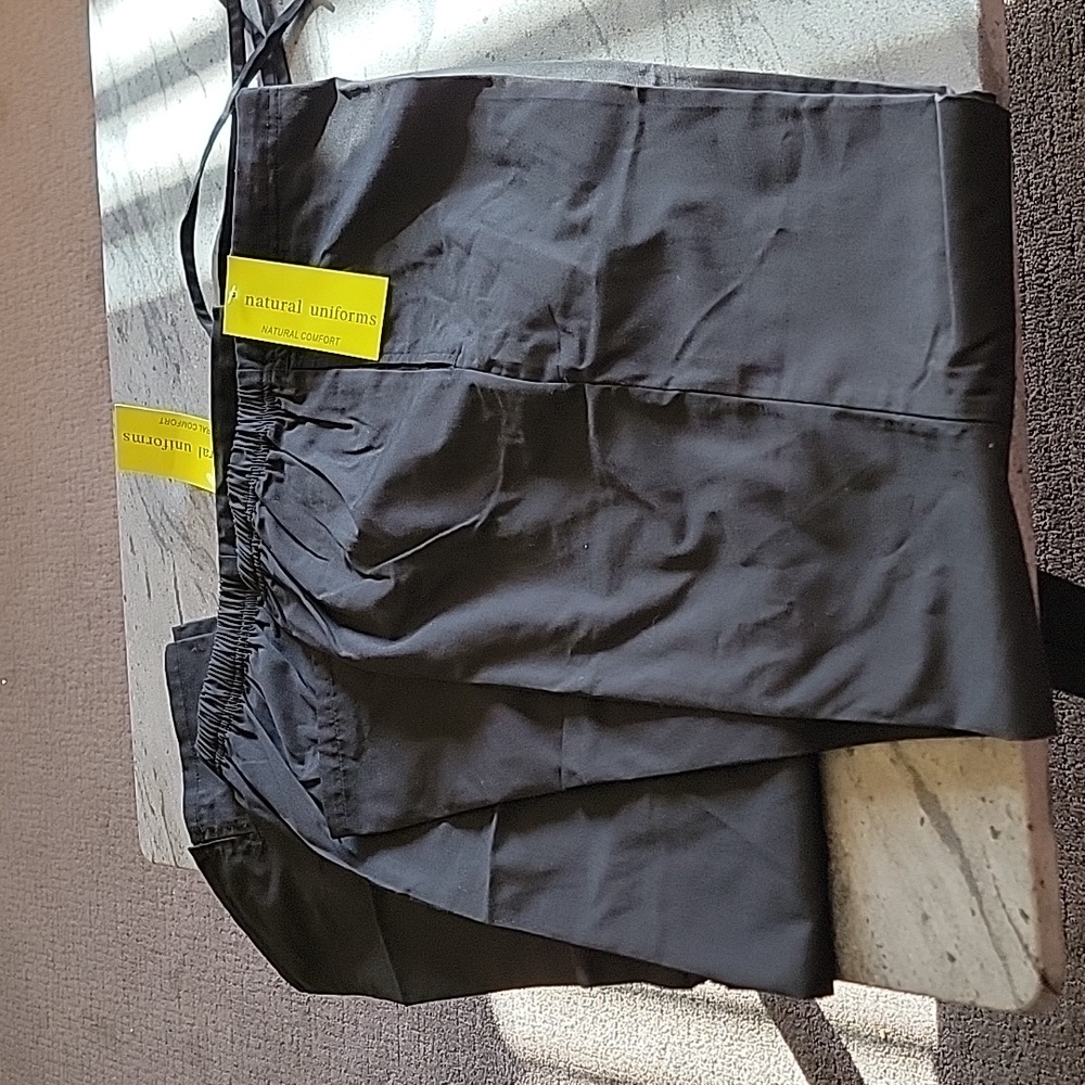 Natural Uniforms Set of 2 Natural Comfort Uniform Pants Black size XS NWT